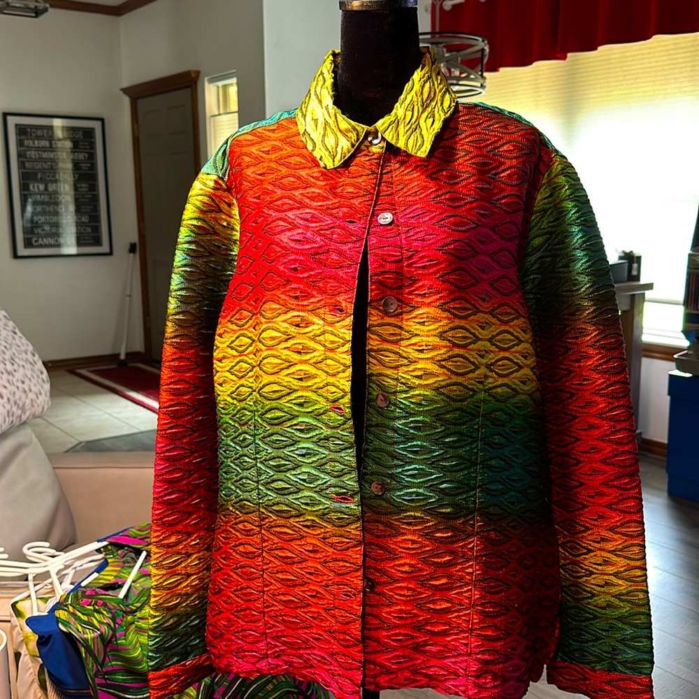 Vibrant multi color jacket